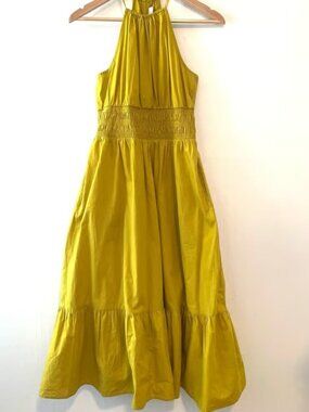 a new day Mustard Midi Dress